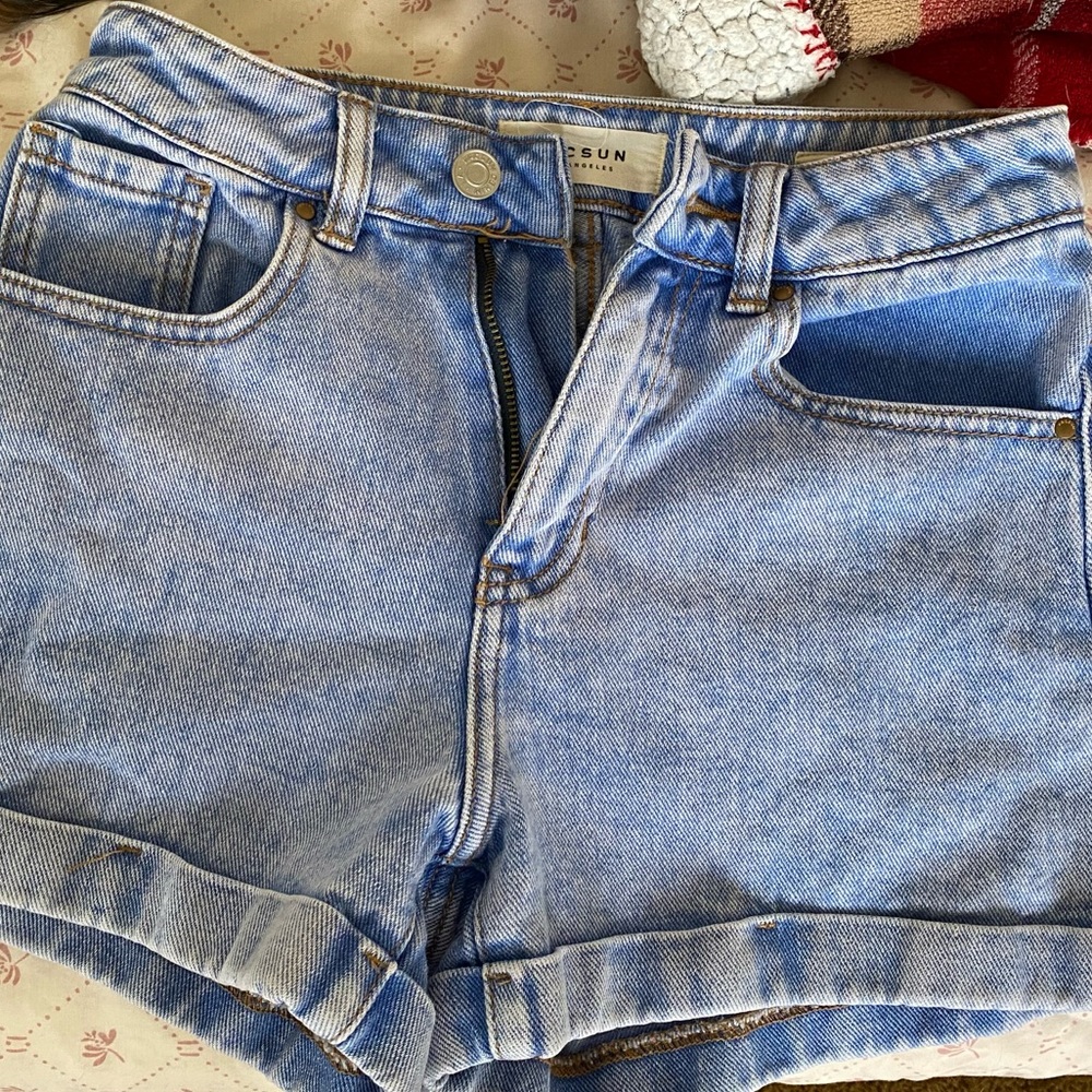 Cuffed jean shorts from PacSun